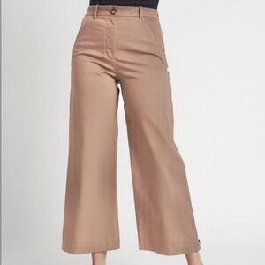 Kit & Ace tan wide leg ankle pant 2